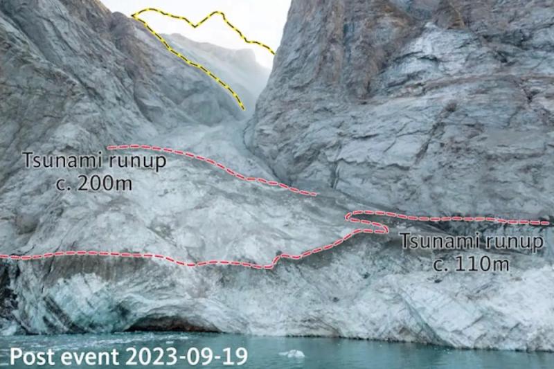 Оползень в Гренландии вызвал цунами и сотрясал Землю 9 дней подряд